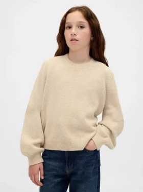 Kinder-Pullover „CashSoft“ mit Rundhalsausschnitt