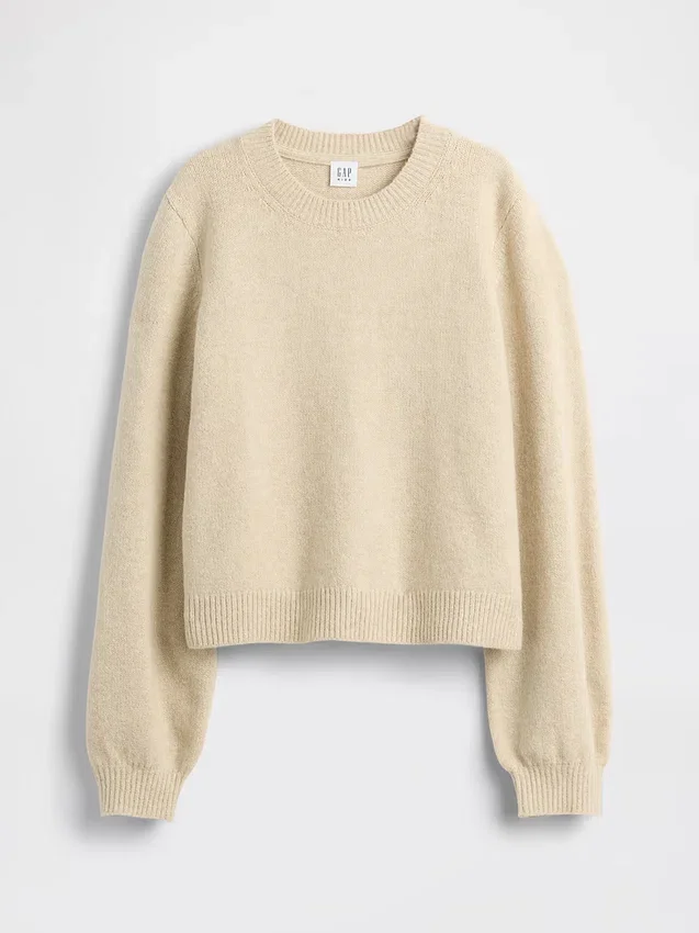 Kinder-Pullover „CashSoft“ mit Rundhalsausschnitt