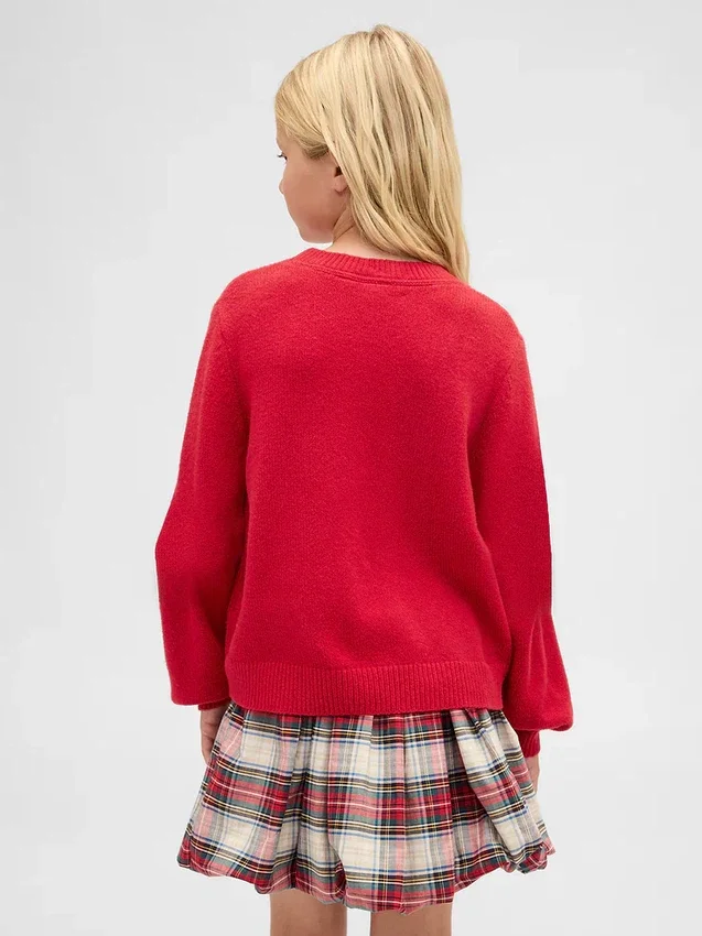 Kinder-Pullover „CashSoft“ mit Rundhalsausschnitt