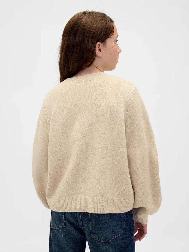 Kinder-Pullover „CashSoft“ mit Rundhalsausschnitt