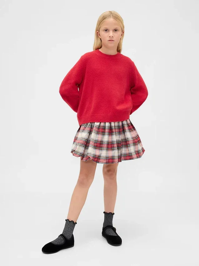 Kinder-Pullover „CashSoft“ mit Rundhalsausschnitt