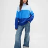 Kinder-Pullover „CashSoft Stripe“ in Tunika-Länge