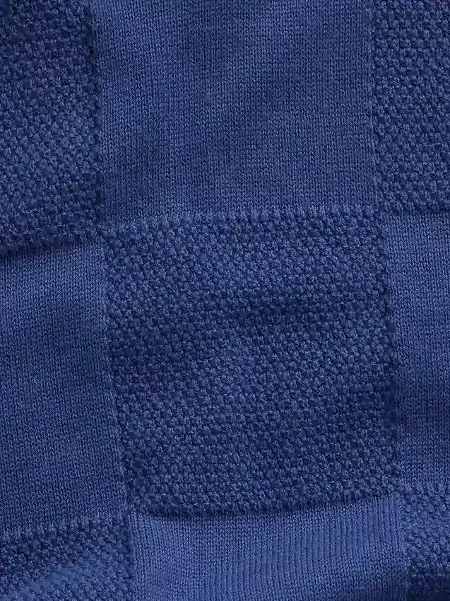 Kinder-Pullover-Hemd mit Johnny-Kragen und Karomuster