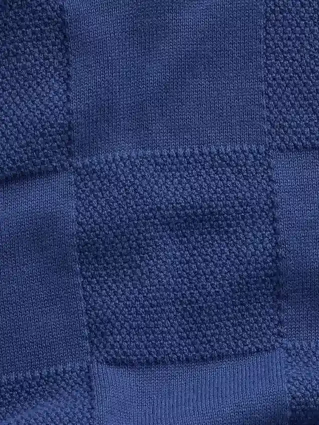 Kinder-Pullover-Hemd mit Johnny-Kragen und Karomuster