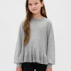 Kinder-Pullover mit lockerem Peplum-Schnitt