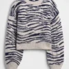 Kinder-Pullover mit Rundhalsausschnitt in lockerer Passform