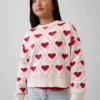 Kinder-Pullover mit Rundhalsausschnitt und lässigem Grafikprint
