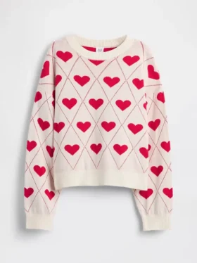 Kinder-Pullover mit Rundhalsausschnitt und lässigem Grafikprint
