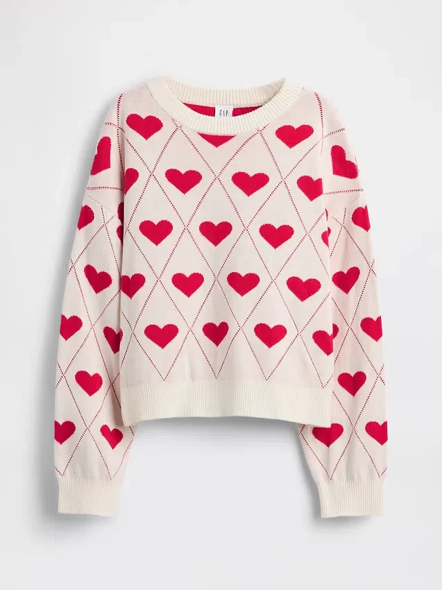 Kinder-Pullover mit Rundhalsausschnitt und lässigem Grafikprint