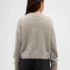 Kinder-Pullover mit Rundhalsausschnitt und Metallic-Eyelash-Effekt