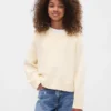 Kinder-Pullover mit V-Ausschnitt und kastenförmigem Schnitt