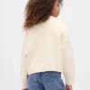 Kinder-Pullover mit V-Ausschnitt und kastenförmigem Schnitt