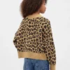 Kinder-Pullover mit V-Ausschnitt und kastenförmigem Schnitt