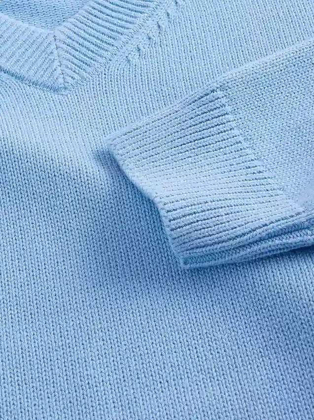 Kinder-Pullover mit V-Ausschnitt und kastenförmigem Schnitt