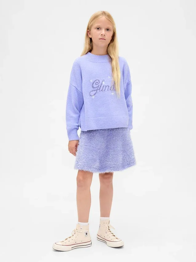 Kinder-Pullover-Röck „Wicked Tinsel Eyelash“