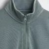 Kinder-Pullover „Vintagesoft“ aus Frottee mit halbem Reißverschluss und lockerer Passform