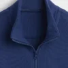 Kinder-Pullover „Vintagesoft“ aus Frottee mit halbem Reißverschluss und lockerer Passform