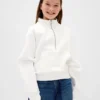 Kinder-Pullover „Vintagesoft“ mit halbem Reißverschluss