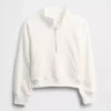 Kinder-Pullover „Vintagesoft“ mit halbem Reißverschluss