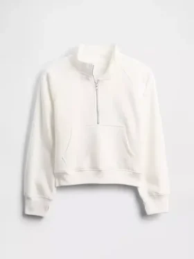 Kinder-Pullover „Vintagesoft“ mit halbem Reißverschluss