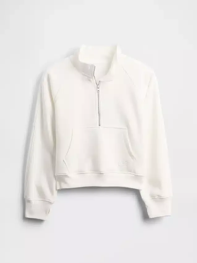 Kinder-Pullover „Vintagesoft“ mit halbem Reißverschluss