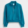 Kinder-Pullover „Vintagesoft“ mit halbem Reißverschluss