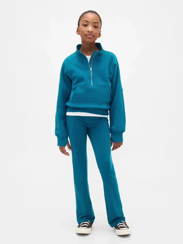 Kinder-Pullover „Vintagesoft“ mit halbem Reißverschluss