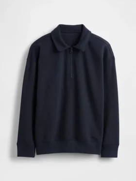 Kinder-Pullover „Vintagesoft“ mit Viertelreißverschluss