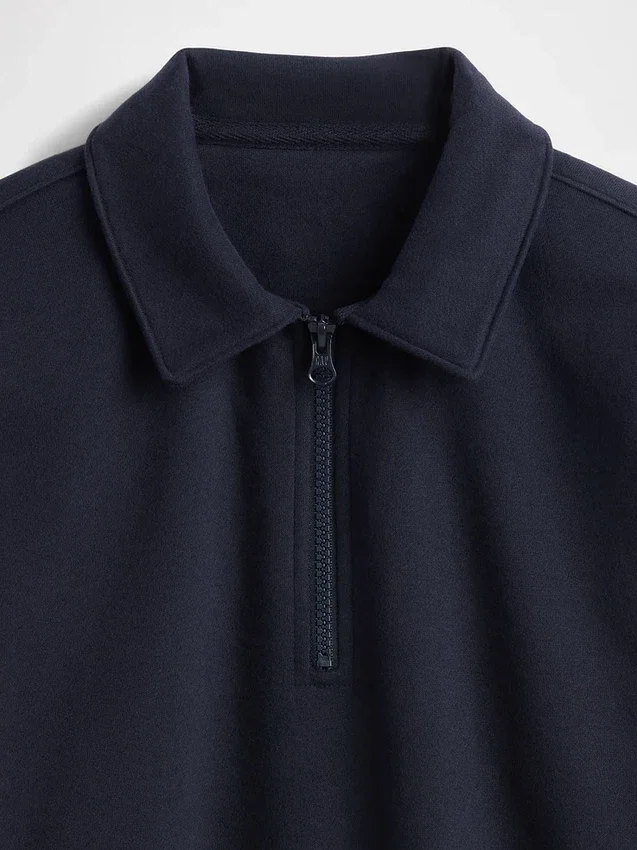 Kinder-Pullover „Vintagesoft“ mit Viertelreißverschluss