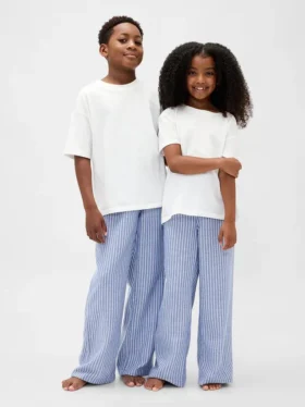 Kinder-Pyjama-Hose aus recyceltem Flanell
