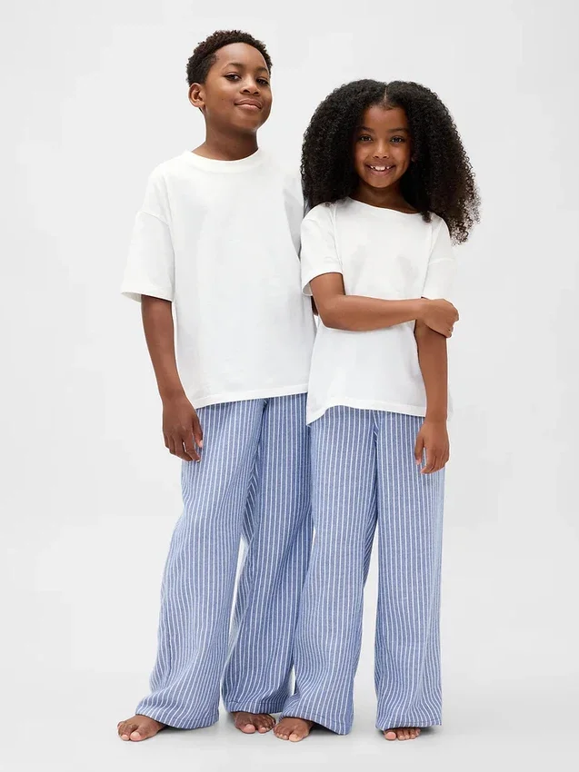 Kinder-Pyjama-Hose aus recyceltem Flanell