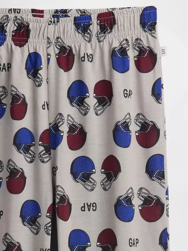 Kinder-Pyjama-Jogginghose mit recyceltem Fußball-Logo