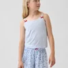 Kinder-Pyjama-Oberteil aus recyceltem Rippstrick