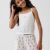 Kinder-Pyjama-Oberteil aus recyceltem Rippstrick