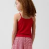 Kinder-Pyjama-Oberteil aus recyceltem Rippstrick