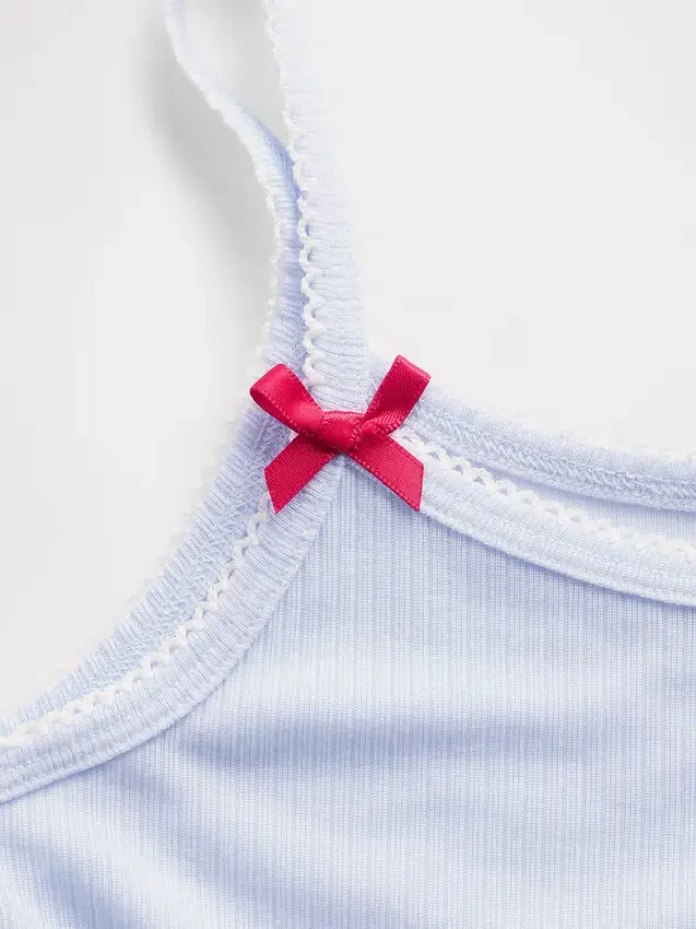 Kinder-Pyjama-Oberteil aus recyceltem Rippstrick