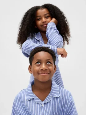 Kinder-Pyjama-Set aus recyceltem Flanell