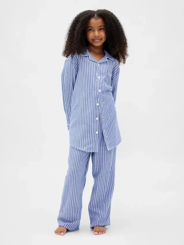 Kinder-Pyjama-Set aus recyceltem Flanell