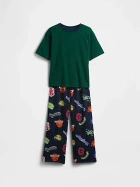 Kinder-Pyjama-Set aus recyceltem Material