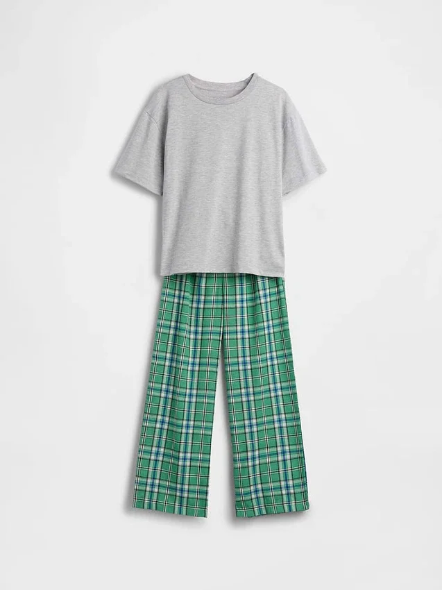 Kinder-Pyjama-Set aus recyceltem Material