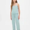 Kinder-Pyjama-Set aus recyceltem Pointelle-Stoff