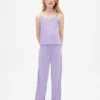 Kinder-Pyjama-Set aus recyceltem Pointelle-Stoff