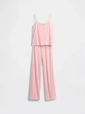 Kinder-Pyjama-Set aus recyceltem Pointelle-Stoff