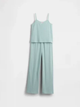 Kinder-Pyjama-Set aus recyceltem Pointelle-Stoff