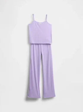 Kinder-Pyjama-Set aus recyceltem Pointelle-Stoff