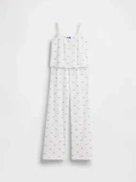 Kinder-Pyjama-Set aus recyceltem Pointelle-Stoff