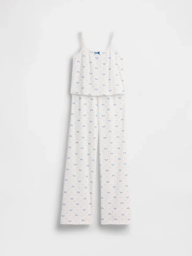 Kinder-Pyjama-Set aus recyceltem Pointelle-Stoff