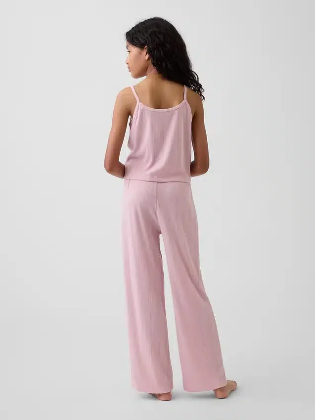 Kinder-Pyjama-Set aus recyceltem Pointelle-Stoff