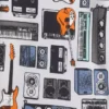Kinder-Pyjama-Set mit gebürsteter Bio-Baumwolle und Musikmotiv in Form von Shorts