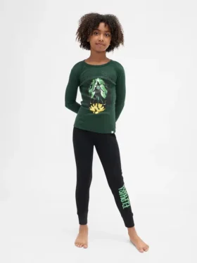 Kinder-Pyjama-Set „Wicked“ aus gebürsteter Bio-Baumwolle